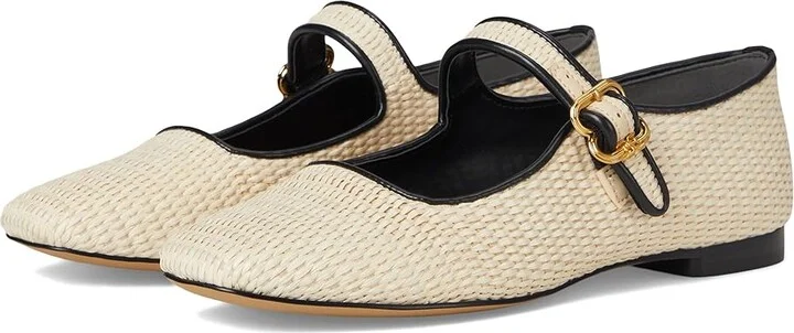 Sam Edelman Michaela Women's Shoes Linen Raffia : 6.5 M, Leather