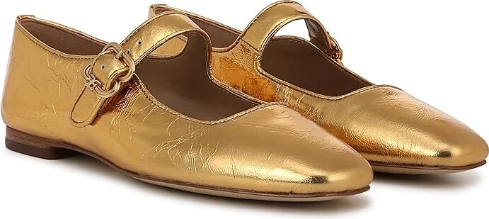 Sam Edelman Michaela Women's Shoes Medallion Gold : 8.5 M, Leather