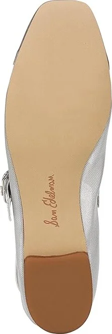Sam Edelman Miranda Women's Flat Shoes Soft Silver : 9.5 M, Synthetic - Image 3