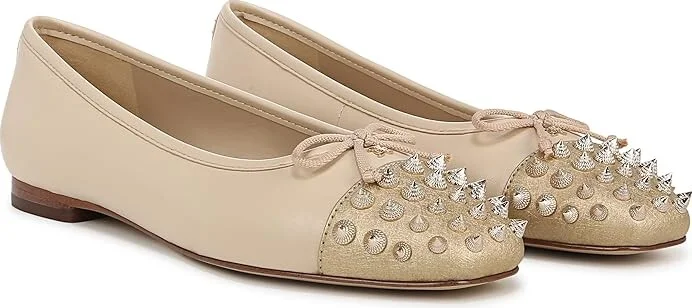 Sam Edelman Monet Women's Flat Shoes Summer Sand/Amber Gold : 11 M, Leather/Rubber