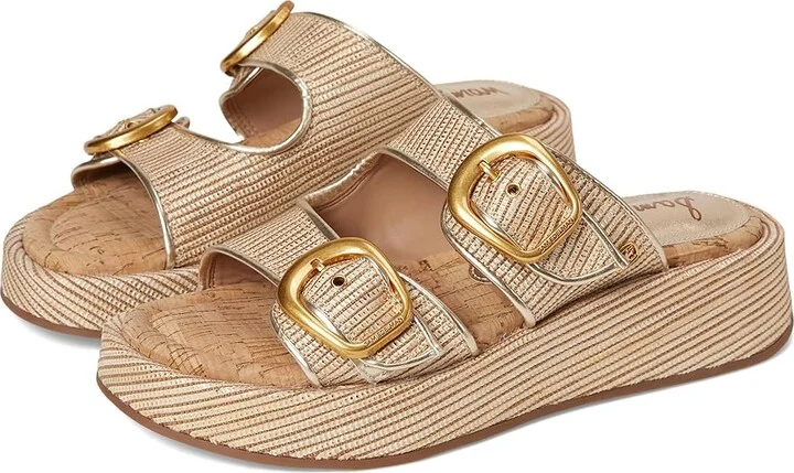Sam Edelman Nerissa Women's Sandals Sunny Gold : 7.5 M, Rubber/Synthetic