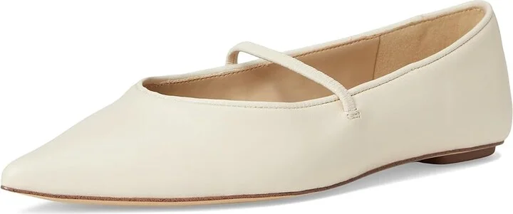 Sam Edelman Nesta Women's Flat Shoes Ivory : 8 M, Leather - Image 5