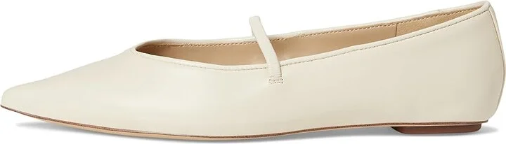 Sam Edelman Nesta Women's Flat Shoes Ivory : 8 M, Leather - Image 6