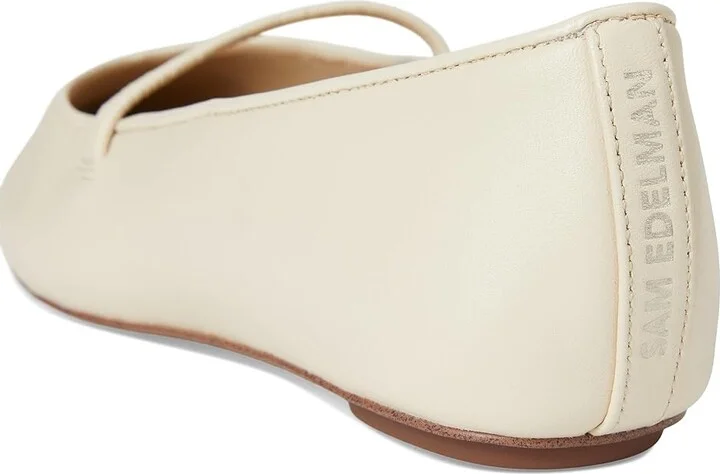 Sam Edelman Nesta Women's Flat Shoes Ivory : 8 M, Leather - Image 7