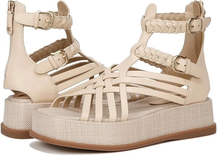 Sam Edelman Nicki Women's Shoes Linen : 6.5 M, Leather