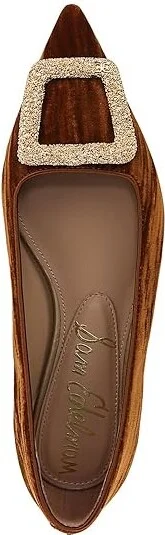 Sam Edelman Nico Women's Flat Shoes Camel : 8.5 M, Polyester - Image 2