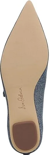 Sam Edelman Noa Women's Flat Shoes Blue : 9 M, Polyester - Image 3