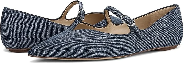 Sam Edelman Noa Women's Flat Shoes Blue : 9 M, Polyester - Image 4
