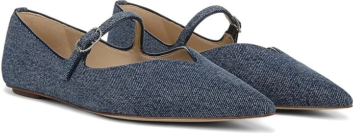 Sam Edelman Noa Women's Flat Shoes Blue : 9 M, Polyester