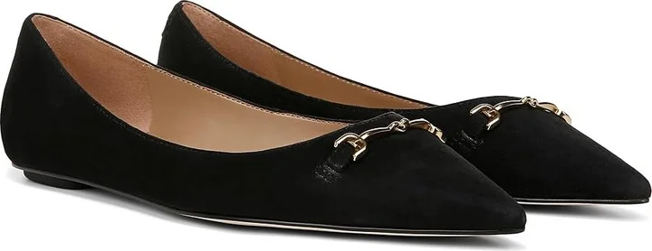 Sam Edelman Nori Women's Flat Shoes Black 1 : 11 M, Polyester