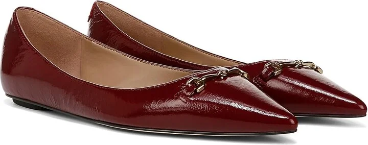 Sam Edelman Nori Women's Flat Shoes Cabernet Red : 9 M, Polyester