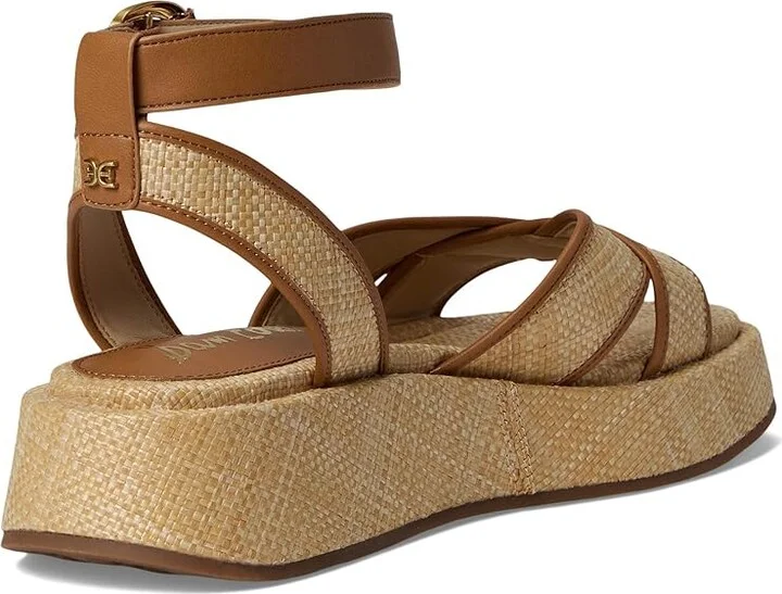 Sam Edelman Nylie Women's Sandals Bleached Beechwood/Saddle : 6.5 M, Synthetic - Image 4