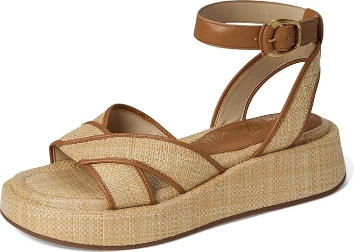 Sam Edelman Nylie Women's Sandals Bleached Beechwood/Saddle : 6.5 M, Synthetic - Image 5