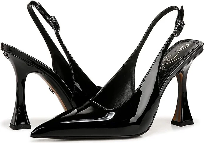 Sam Edelman Odette High Women's Heels Black Patent : 5.5 M, Leather - Image 4