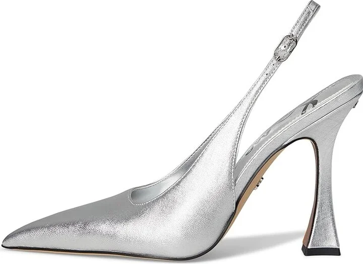 Sam Edelman Odette High Women's Heels Soft Silver 1 : 9 M, Leather - Image 6