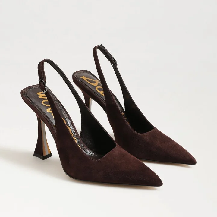 Sam Edelman Odette Slingback Pump Cafe Noir Suede