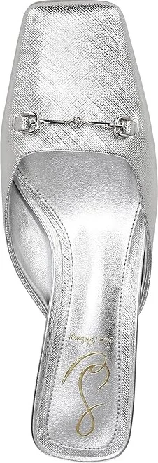 Sam Edelman Ollie High Women's Heels Soft Silver : 6.5 M, Leather - Image 2