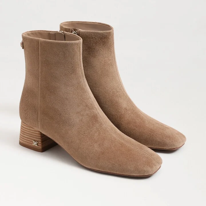 Sam Edelman Paige Ankle Boot Almond Taupe Suede