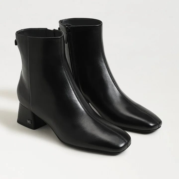 Sam Edelman Paige Ankle Boot Black Leather
