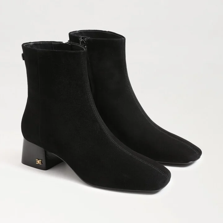 Sam Edelman Paige Ankle Boot Black Suede