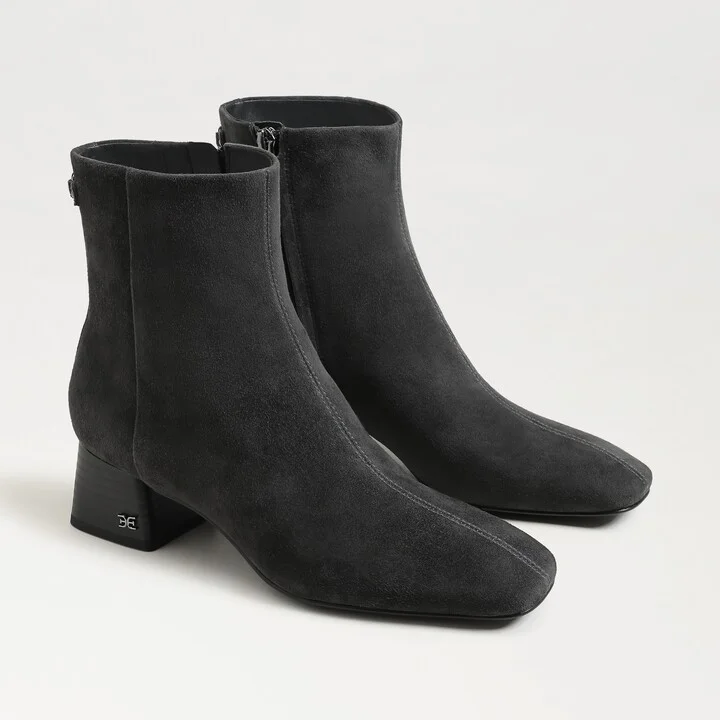 Sam Edelman Paige Ankle Boot Graphite Grey Suede
