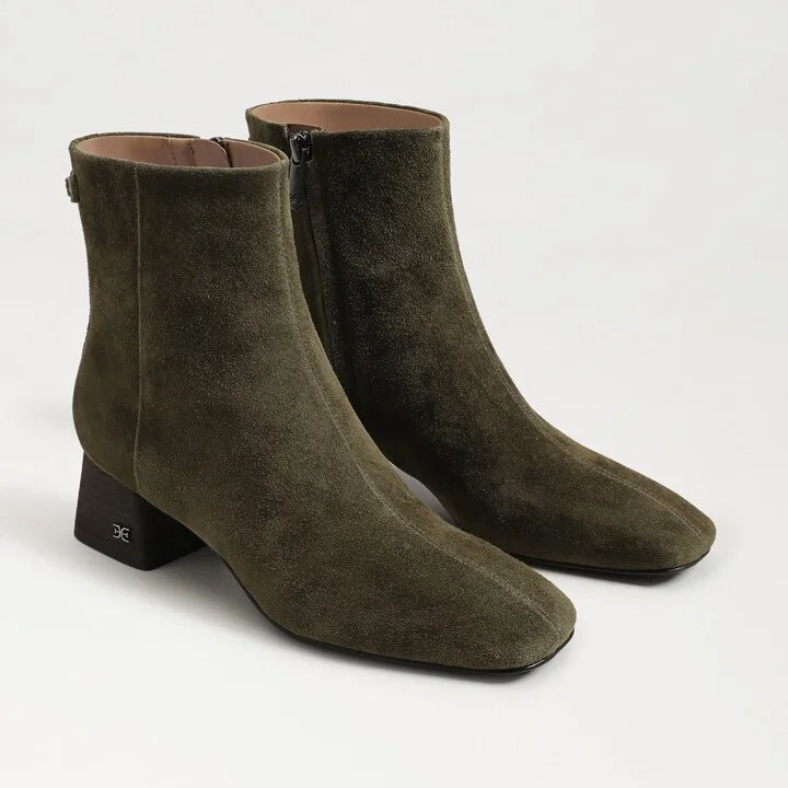 Sam Edelman Paige Ankle Boot Olive Branch Suede