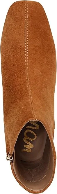 Sam Edelman Paige Women's Zip Boots Amber Brown : 7.5 M, Leather/Suede - Image 2