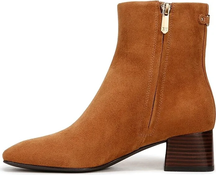 Sam Edelman Paige Women's Zip Boots Amber Brown : 7.5 M, Leather/Suede - Image 5