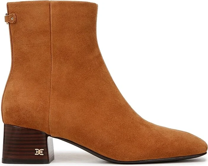 Sam Edelman Paige Women's Zip Boots Amber Brown : 7.5 M, Leather/Suede - Image 6