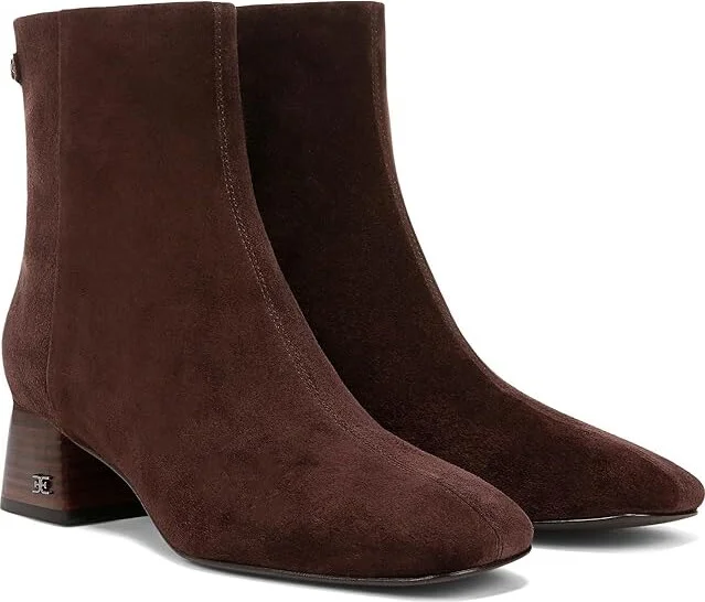 Sam Edelman Paige Women's Zip Boots Cafe Noir : 6 M, Leather/Suede
