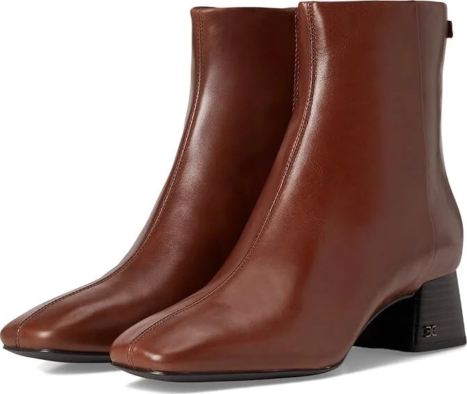 Sam Edelman Paige Women's Zip Boots Rich Copper : 6.5 M, Leather/Suede