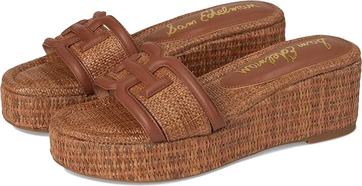 Sam Edelman Pauleena Women's Sandals Rich Cognac/Cuoio : 7.5 M, Leather