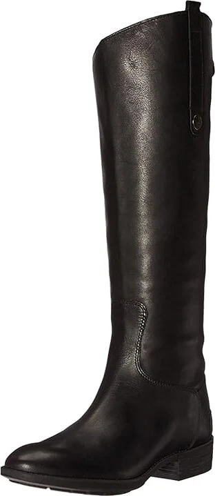 Sam Edelman Penny Leather Riding Boot Women's Zip Boots Black : 6.5 M - Image 2