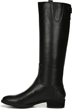 Sam Edelman Penny Leather Riding Boot Women's Zip Boots Black : 6.5 M - Image 7