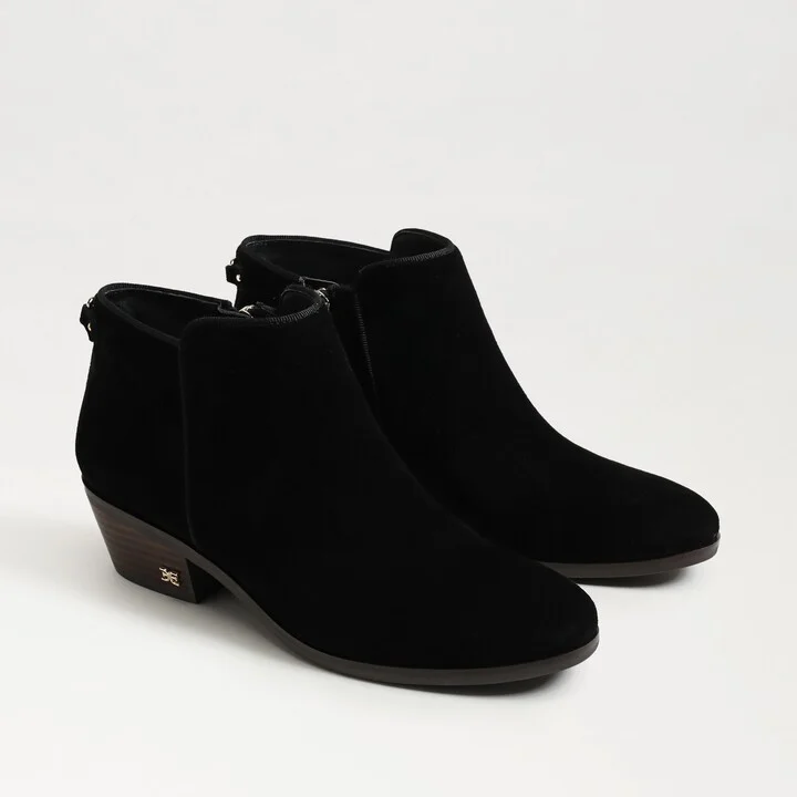 Sam Edelman Petty Ankle Bootie Black Suede