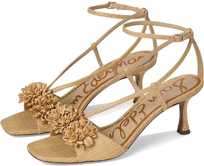 Sam Edelman Phoebe Women's Sandals Bleached Beechwood : 6 M, Rubber
