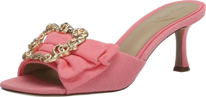Sam Edelman Pietra Heeled Sandal Pink Lotus 5 Medium