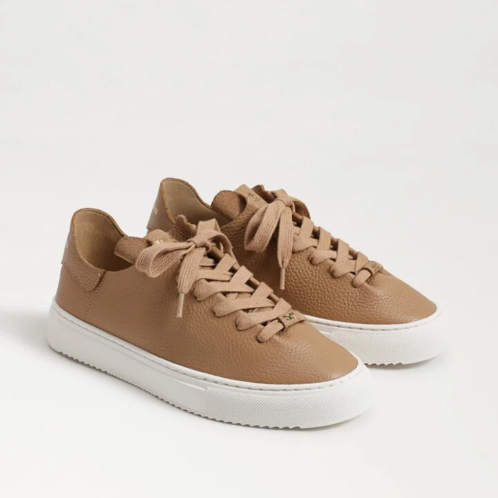Sam Edelman Poppy Lace Up Sneaker Camel