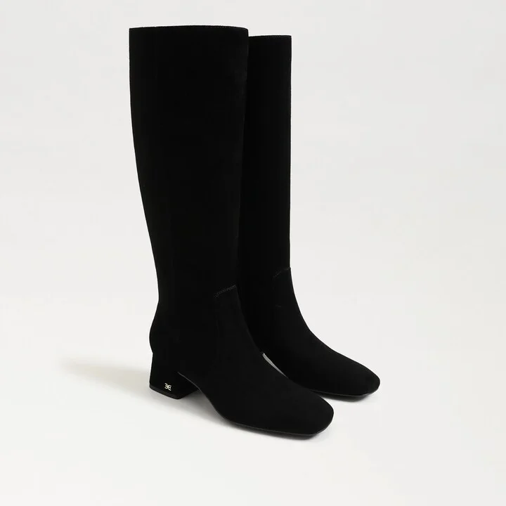 Sam Edelman Porter Knee High Boot Black Suede