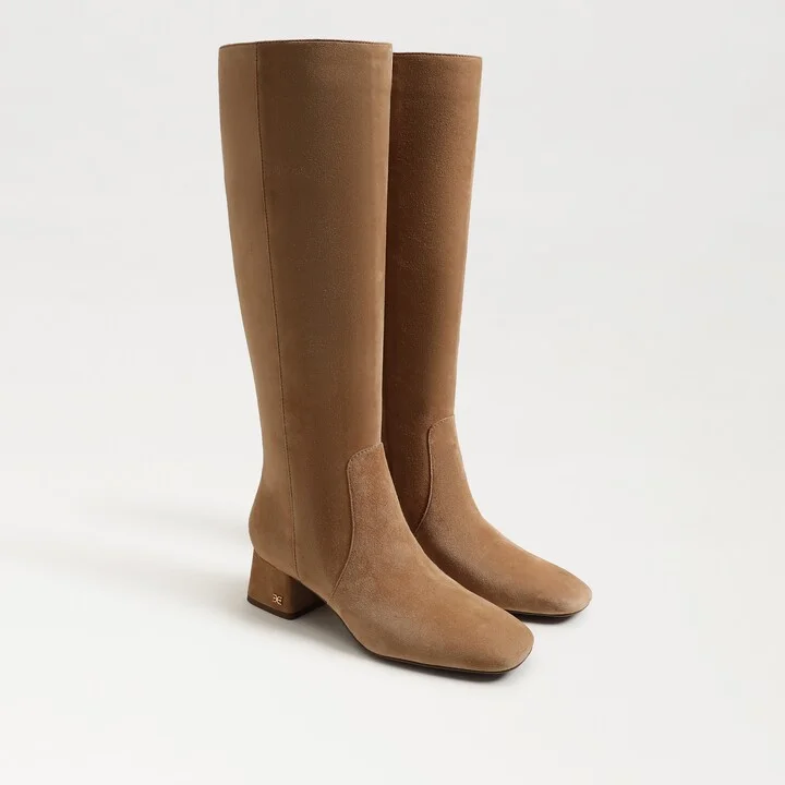 Sam Edelman Porter Knee High Boot Cyrpus Tan Suede