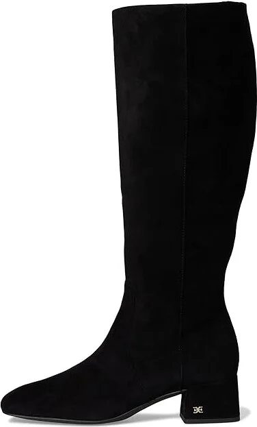 Sam Edelman Porter Women's Dress Boots Black Suede Wide Calf : 11 M, Leather/Suede - Image 6