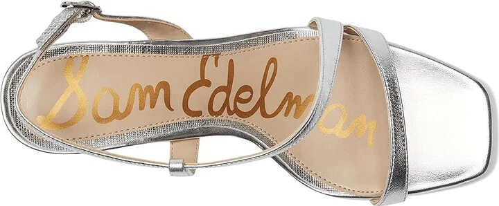 Sam Edelman Prance Women's Sandals Silver : 6 M, Leather/Rubber - Image 2