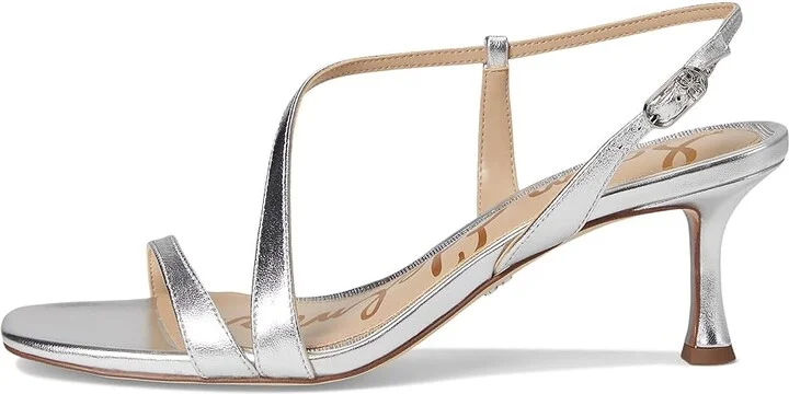 Sam Edelman Prance Women's Sandals Silver : 6 M, Leather/Rubber - Image 6
