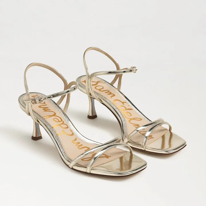 Sam Edelman Presley Strappy Kitten Heel Sandal Jute Faux Leather