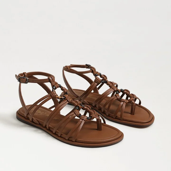 Sam Edelman Raye Gladiator Sandal Rich Cognac Leather