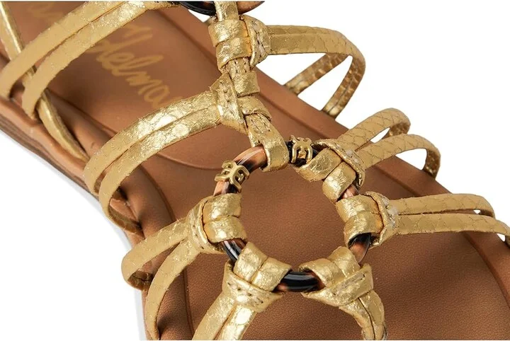 Sam Edelman Raye Women's Sandals Gold : 9 M, Rubber - Image 7