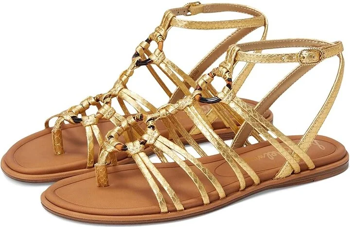 Sam Edelman Raye Women's Sandals Gold : 9 M, Rubber