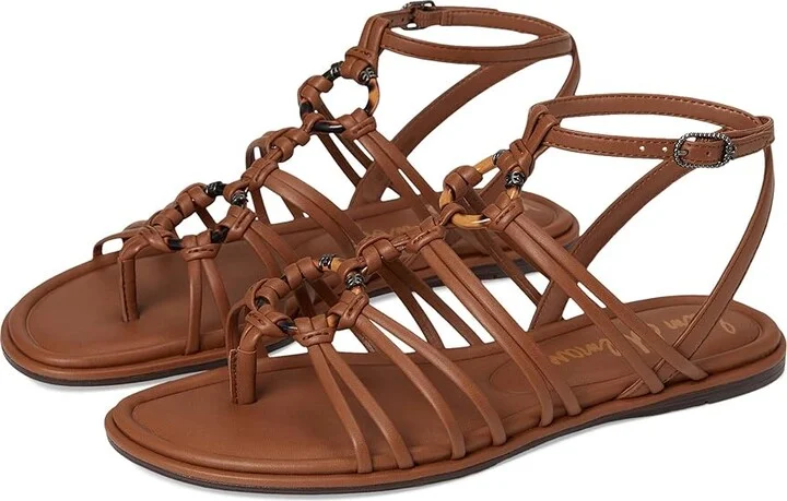 Sam Edelman Raye Women's Sandals Rich Cognac : 10.5 M, Rubber