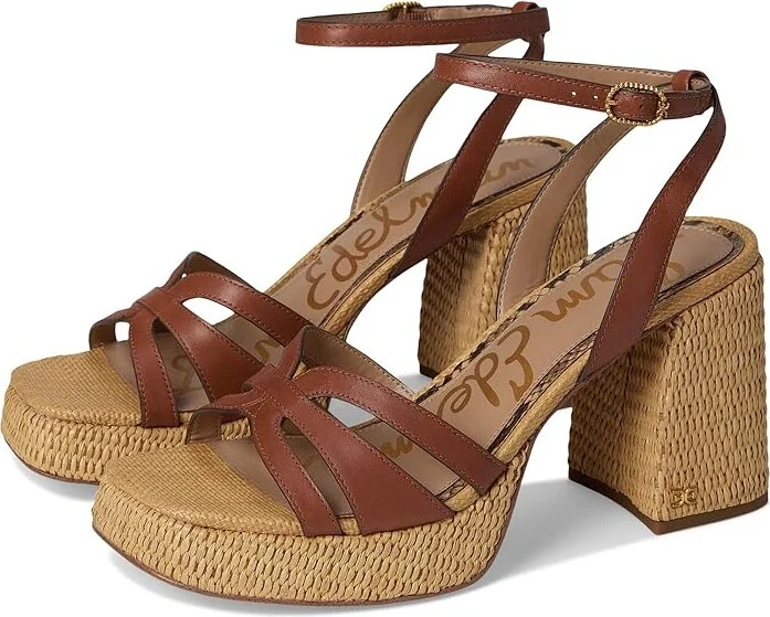 Sam Edelman Reese Women's Sandals Rich Cognac : 11 M, Leather