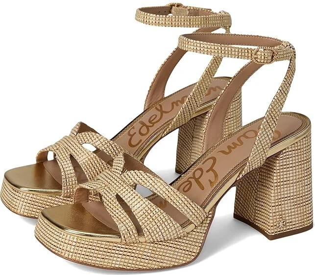 Sam Edelman Reese Women's Sandals Sand Dune : 8.5 M, Leather